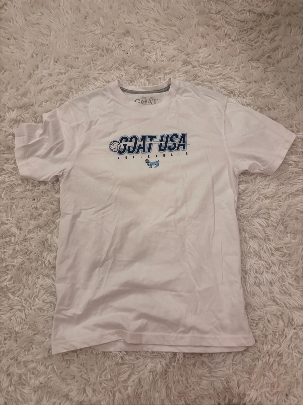 GOAT USA Volleyball Short Sleeve Tee - White